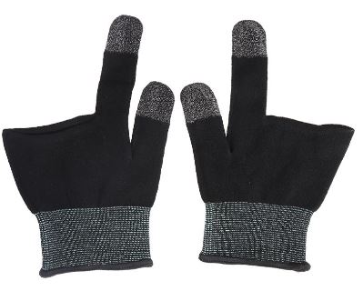 Guantes gamer de dos dedos para pantalla táctil