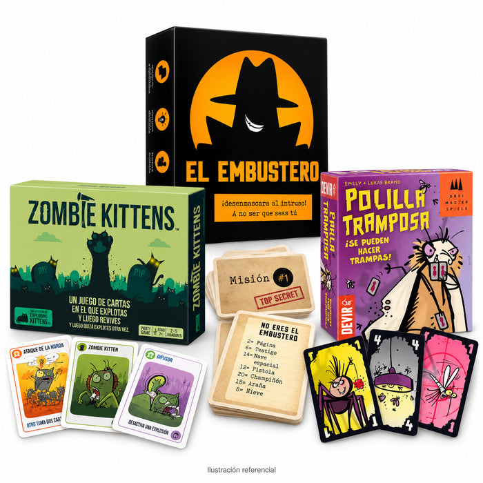 Ilustración IA referencial — Pack Noche de Terror — 1/6 Portada