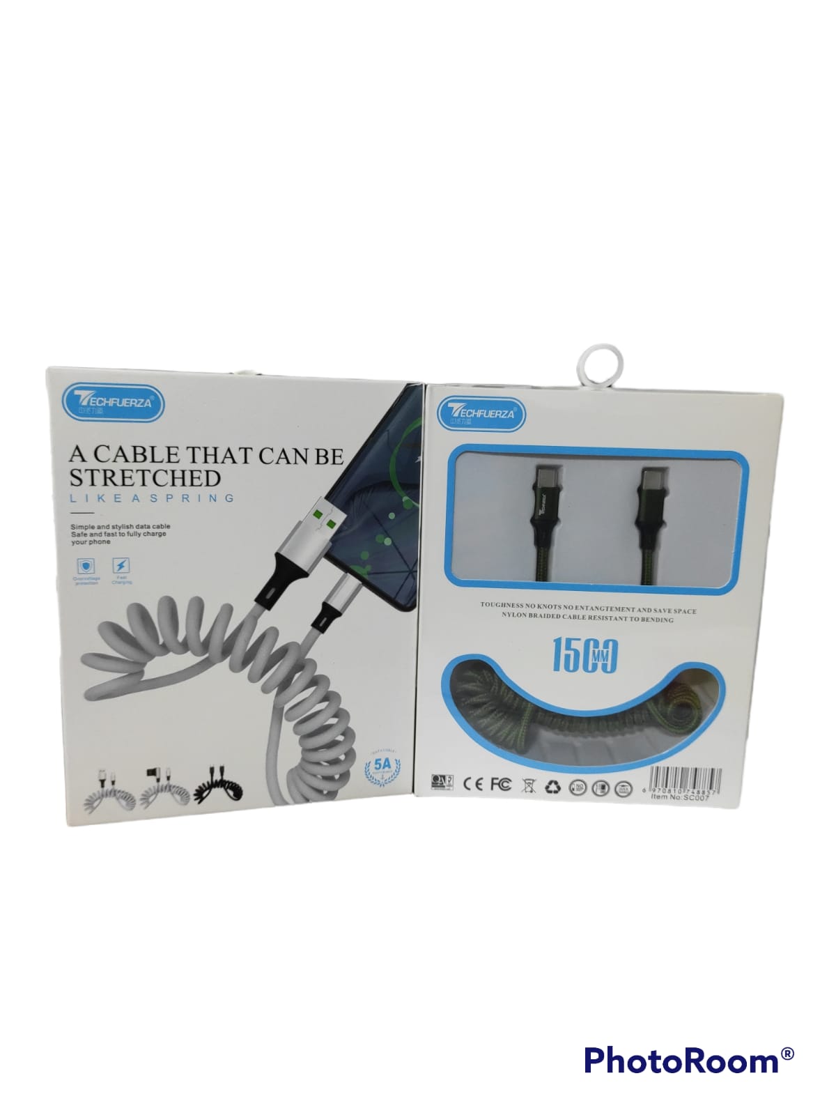 CABLE ESPIRAL FORRADO TIPO C A  TIPO C