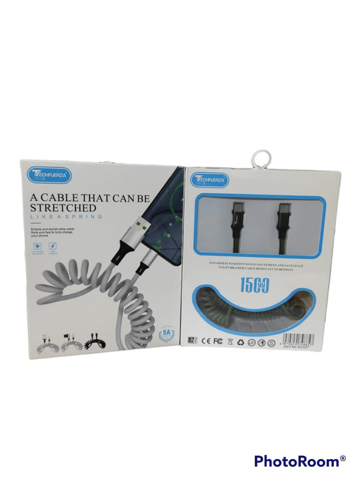 CABLE ESPIRAL FORRADO TIPO C A  TIPO C
