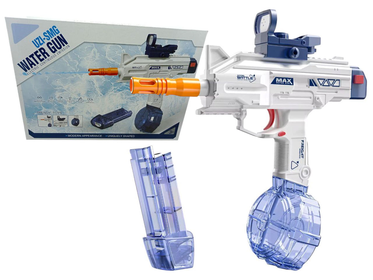 PISTOLA DE AGUA TIPO UZI-SMG ELECTRICA AUTOMATICA RECARGABLE