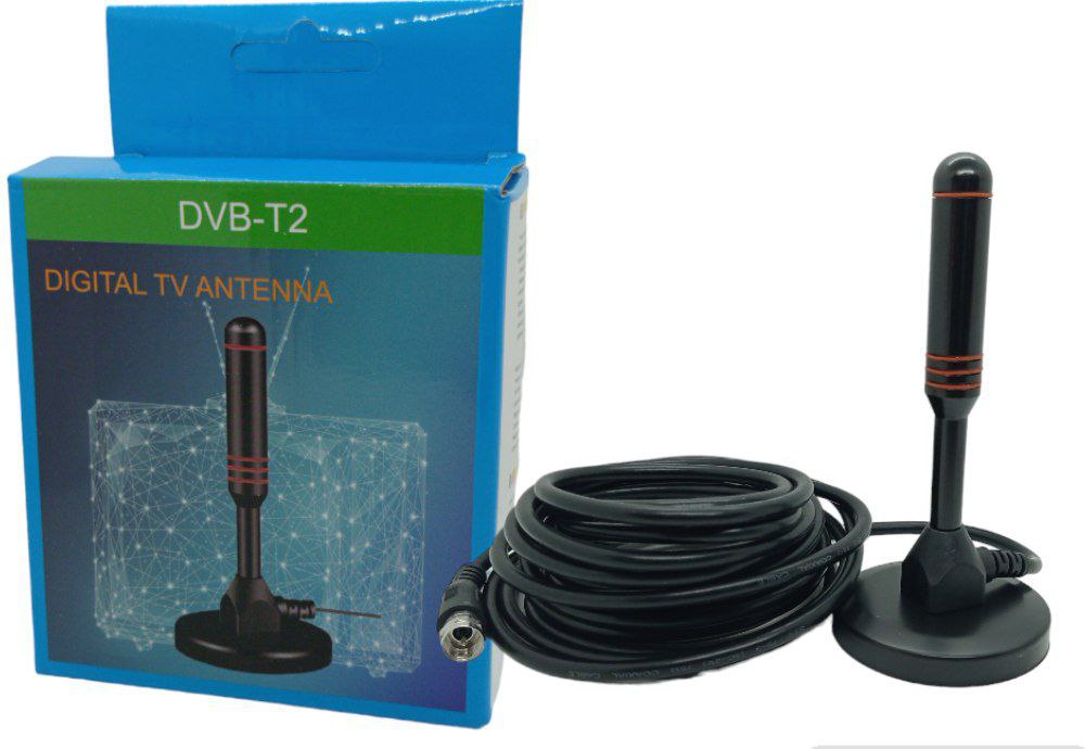 ANTENA DIGITAL BASE CON IMAN CABLE 5 METROS
