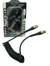 Cable espiral USB-C a USB-C 120W