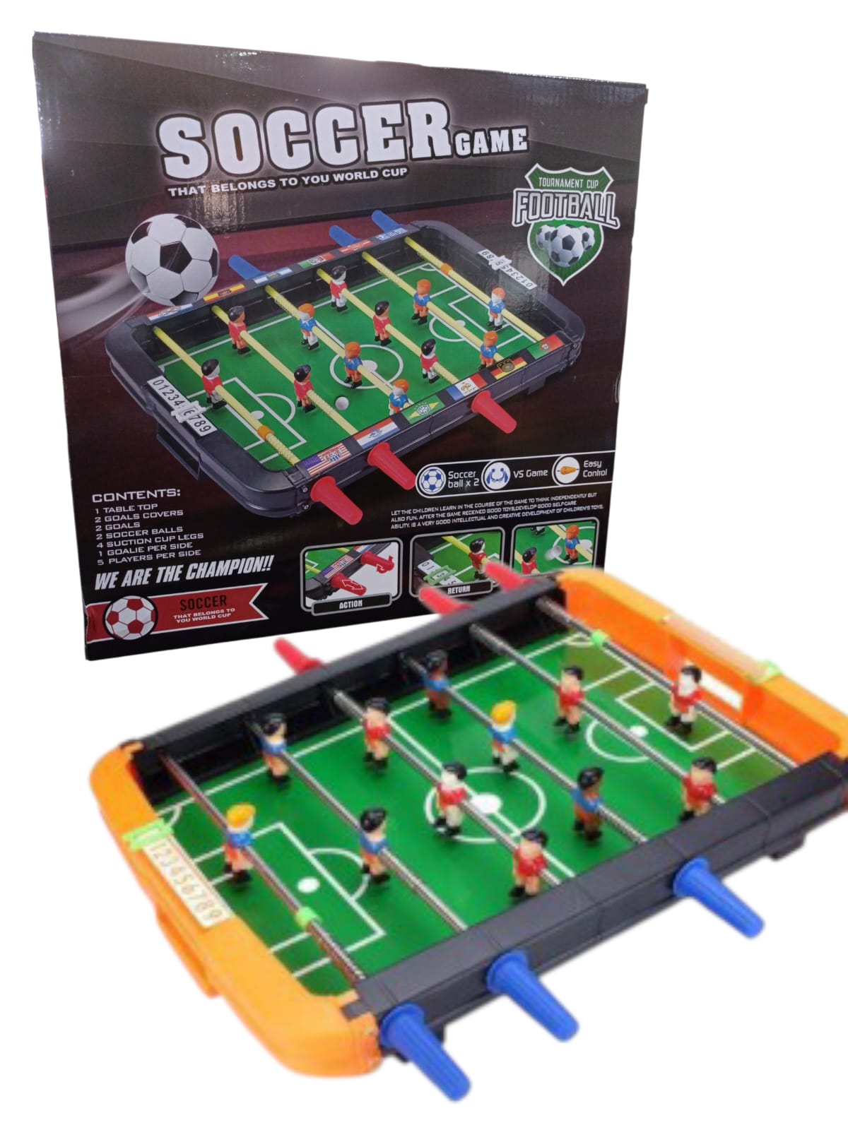 Futbolito taca-taca de mesa — 36 x 35 cm | Diversión para compartir