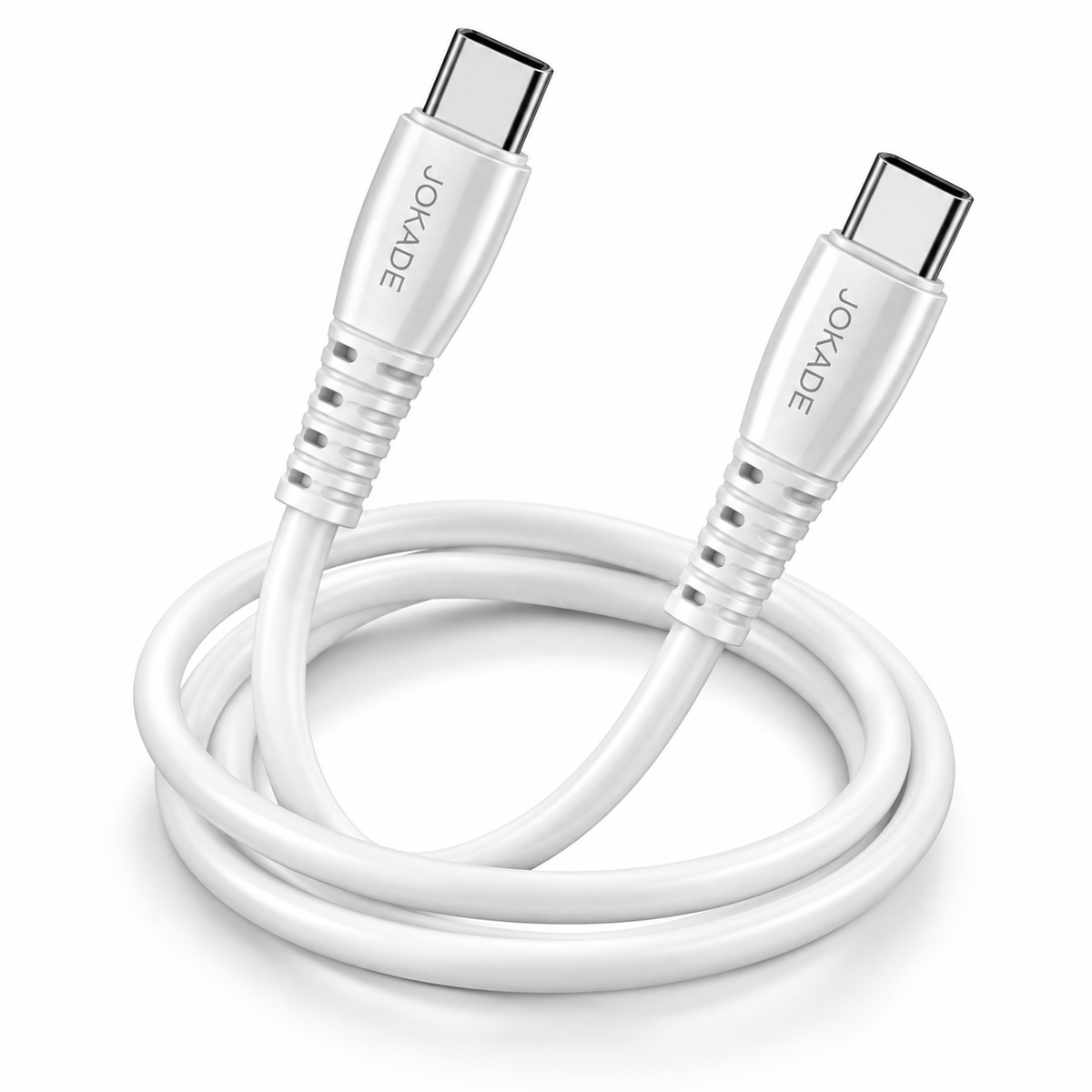 Cable USB-C a USB-C 100W · 1 metro · blanco | Conexión rápida y resistente