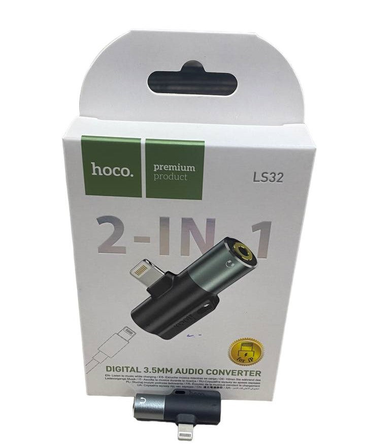 ADAPTADOR DE AUDIO 3.5MM Y CARGA LIGHTNING
