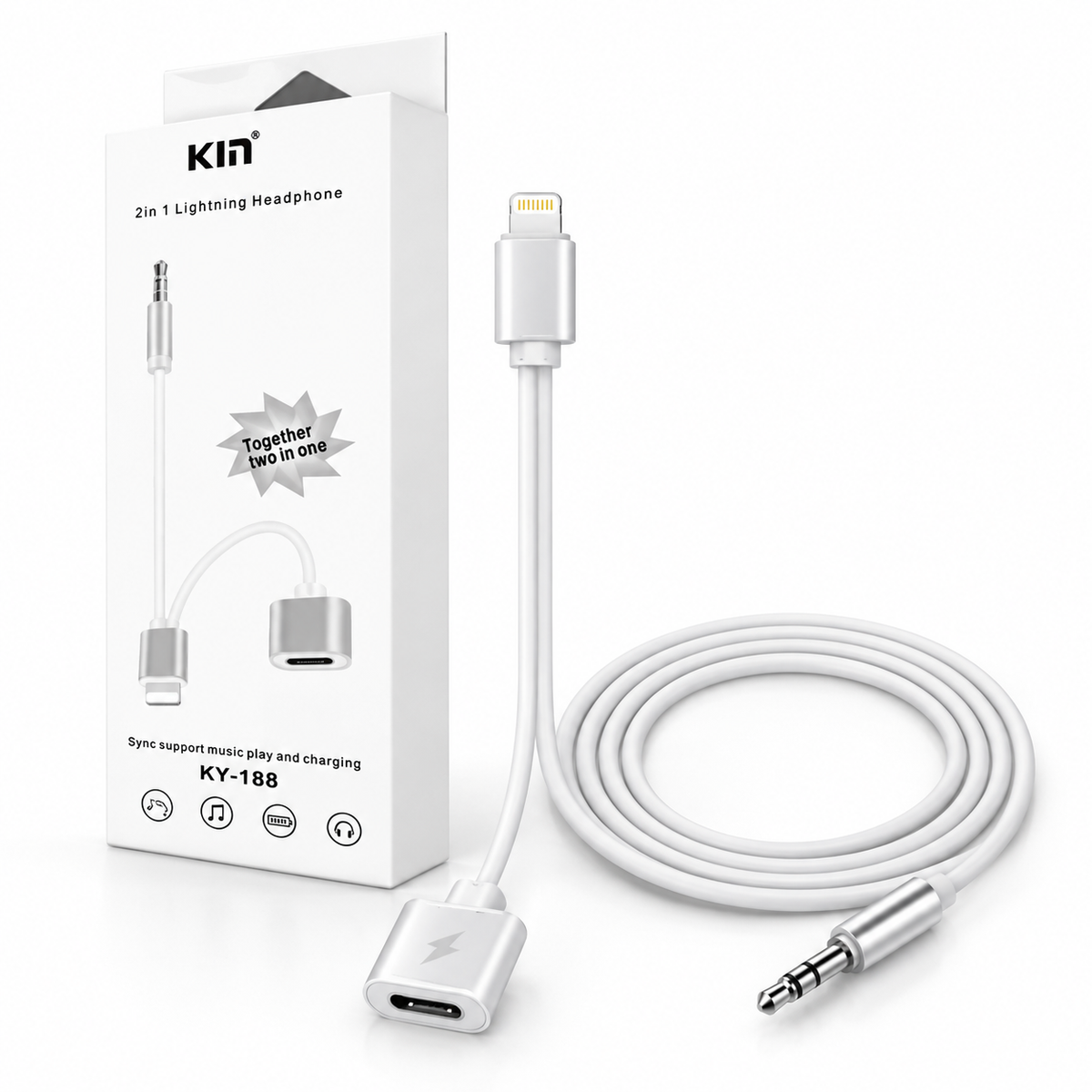 Adaptador/conversor  Audio- carga lightning