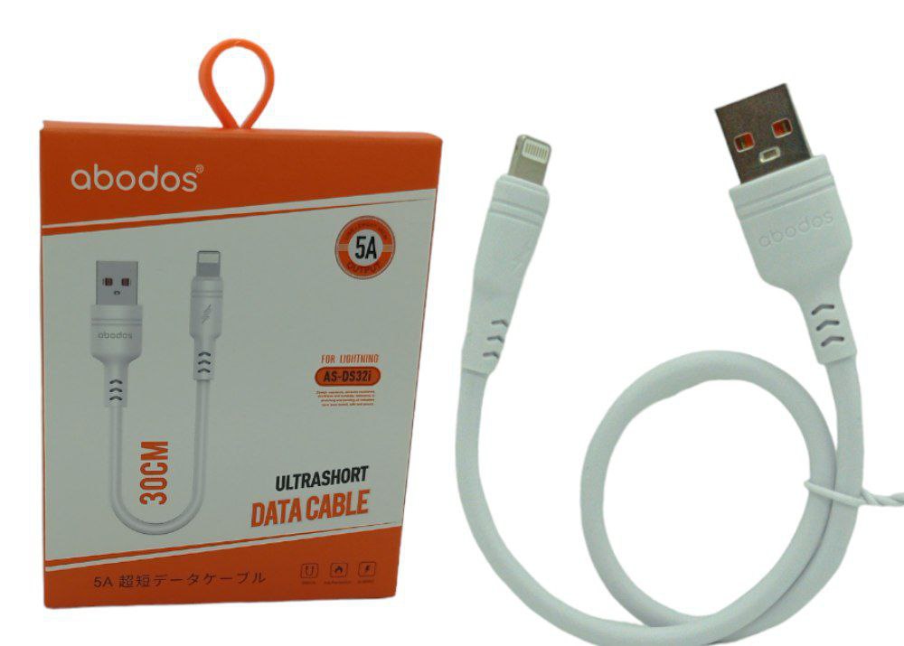 CABLE USB A LIGHTNING 5A 30CM