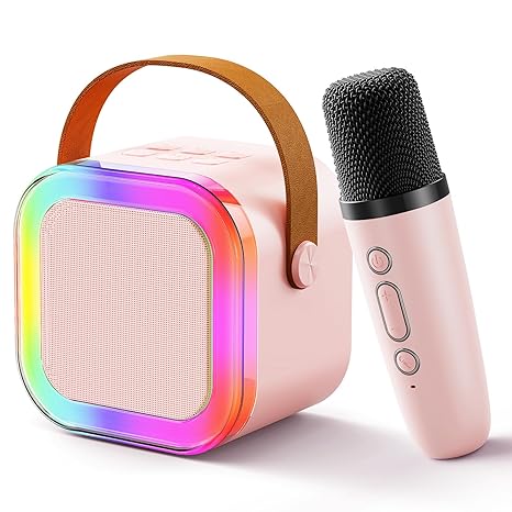PARLANTE BLUETOOTH KARAOKE LUCES RGB + MICROFONO INALAMBRICO