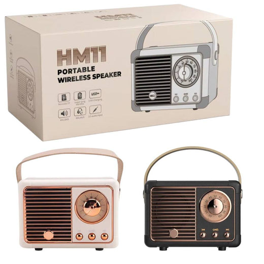 MINI PARLANTE BLUETOOTH RETRO HM11