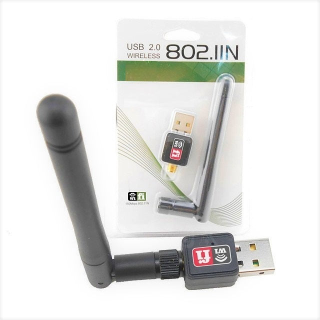 ADAPTADOR USB WIFI CON ANTENA 300MBPS