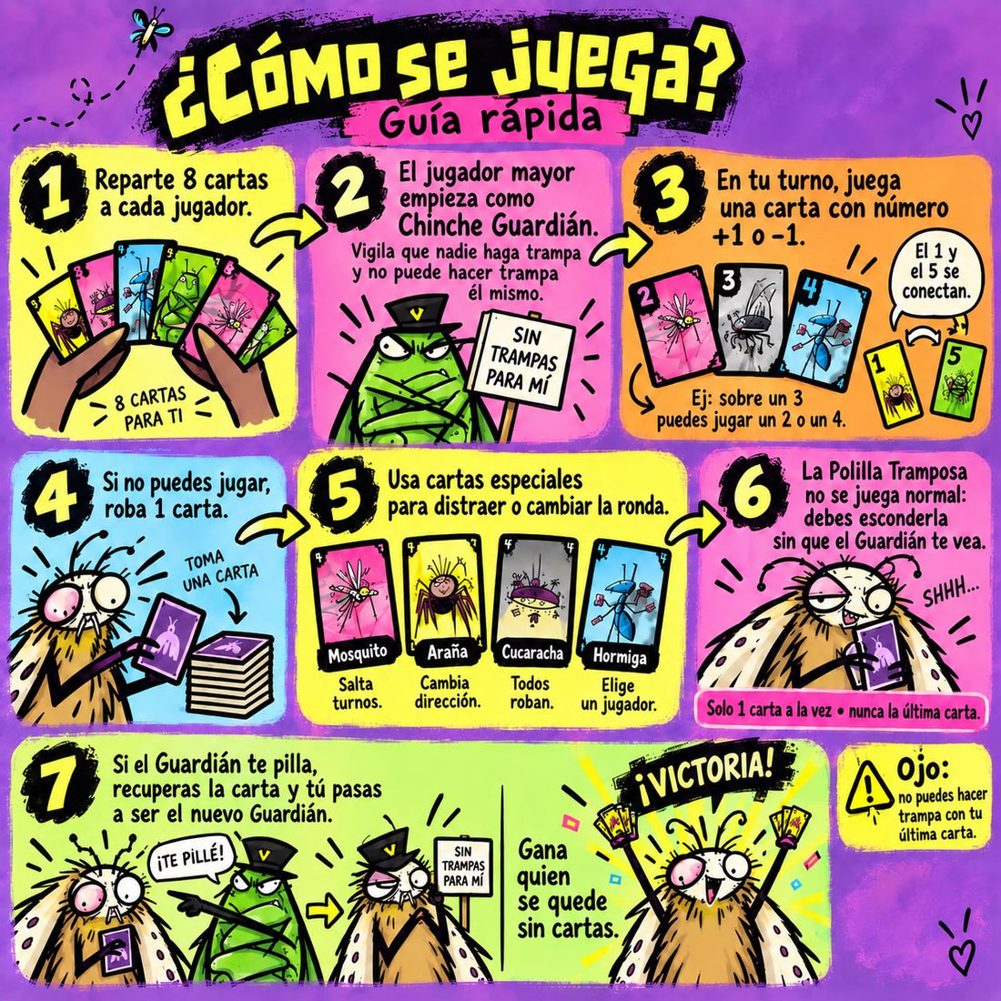Polilla Tramposa — juego de cartas