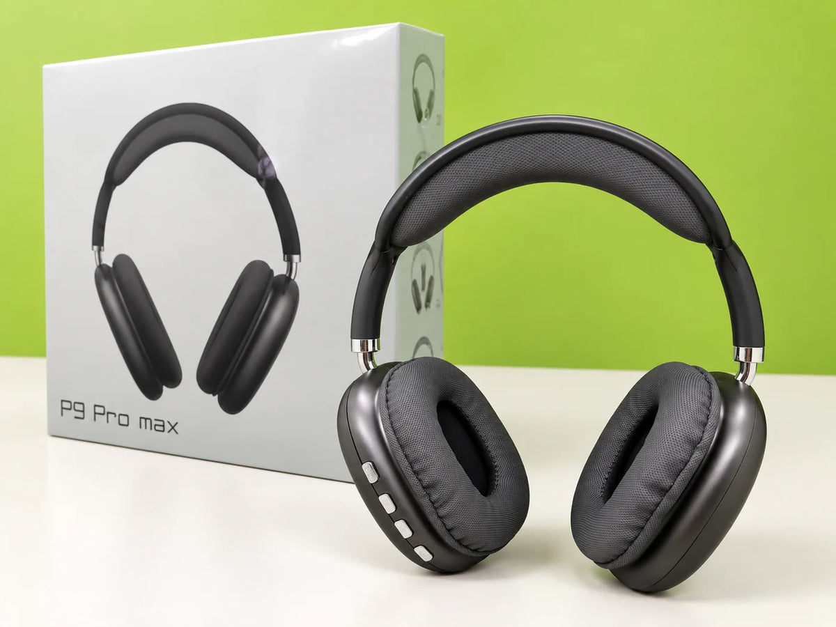 Ilustración IA — audifonos bluetooth con cancelacion de ruido — vista de detalle. Objetos de ambientación no incluidos.