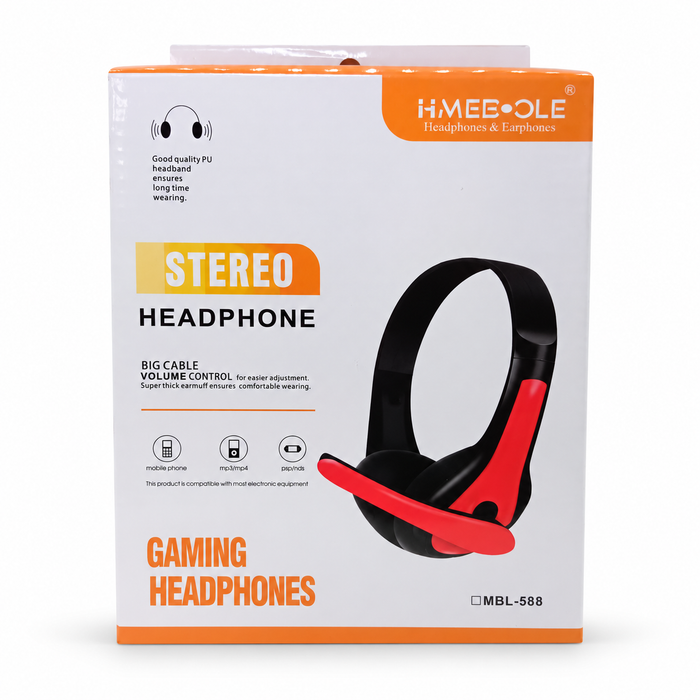 Ilustración IA referencial — Audifono Gamer — Producto sobre fondo blanco — Galería Tecnobox 20261016 — Audífonos Tecnobox 20261016 1/6