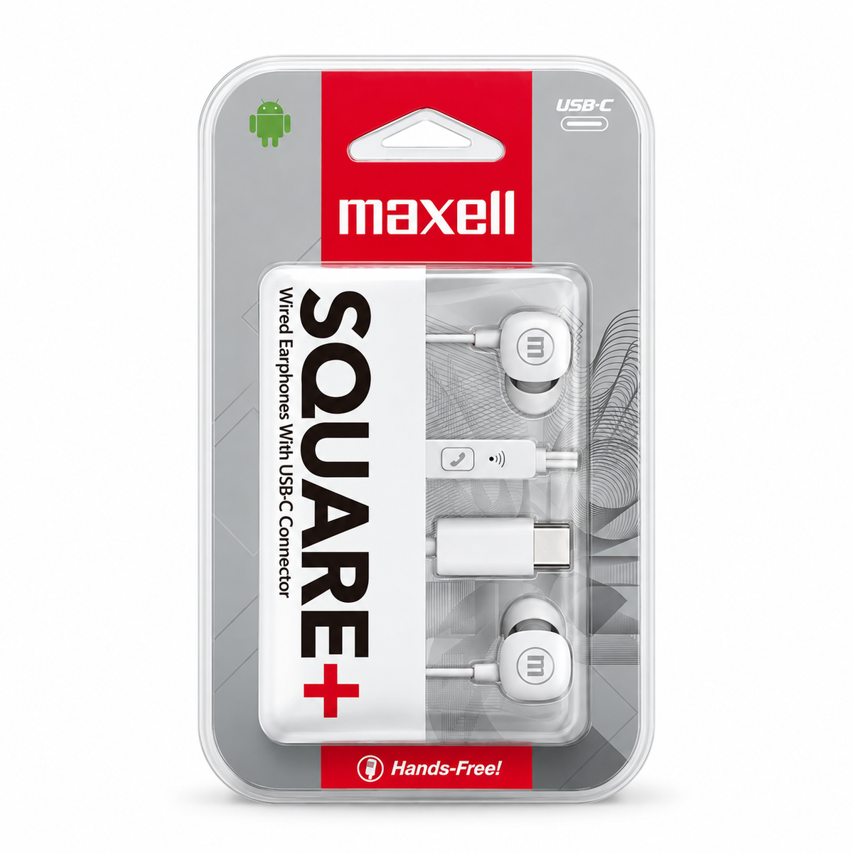 AUDIFONOS SQUARE+ IN-EAR TIPO-C CON MICROFONO