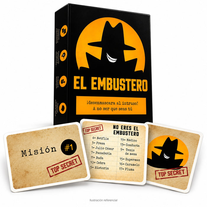 Ilustración IA referencial — El Embustero — 1/6 Portada