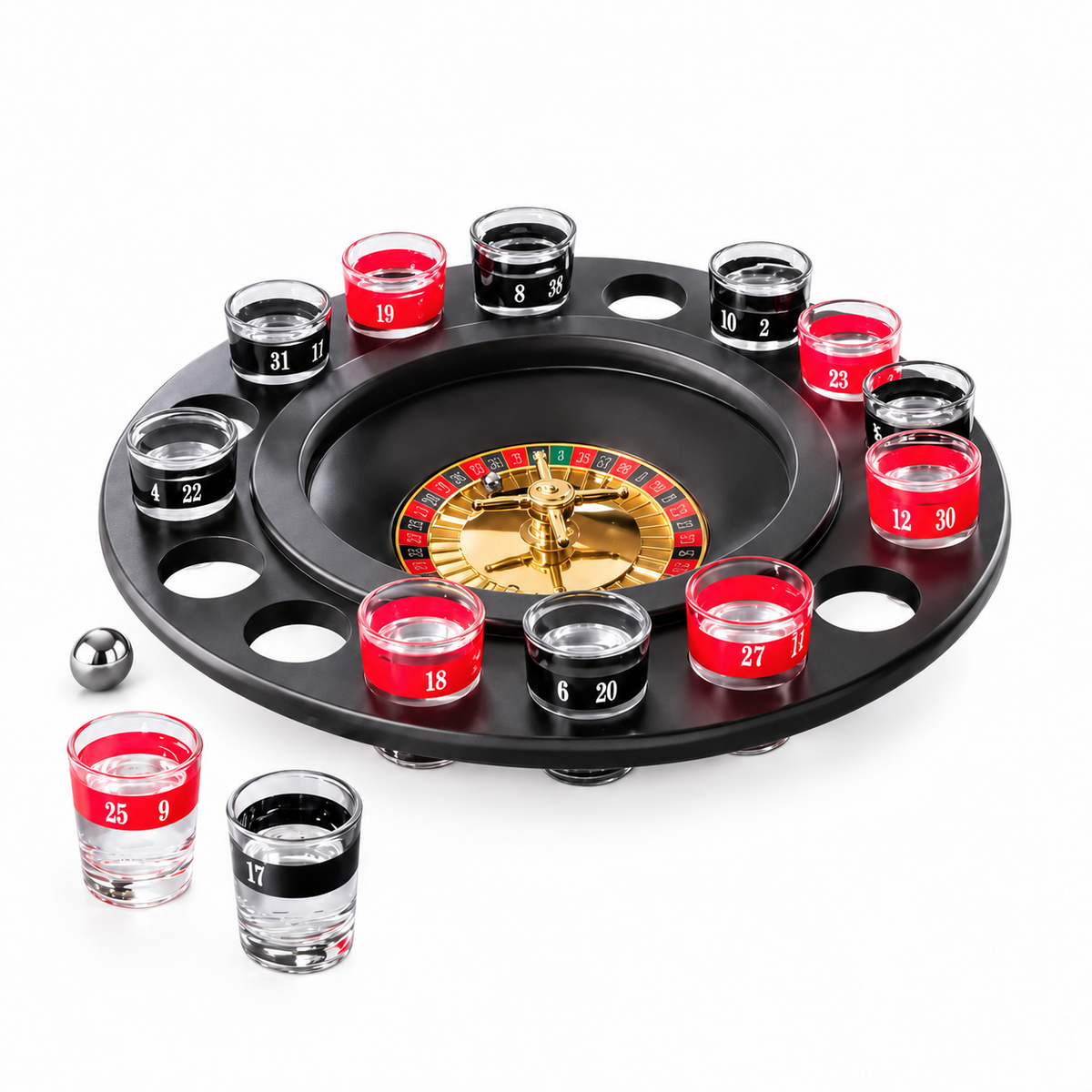 Ruleta con vasos — juego para adultos | Diversión para compartir