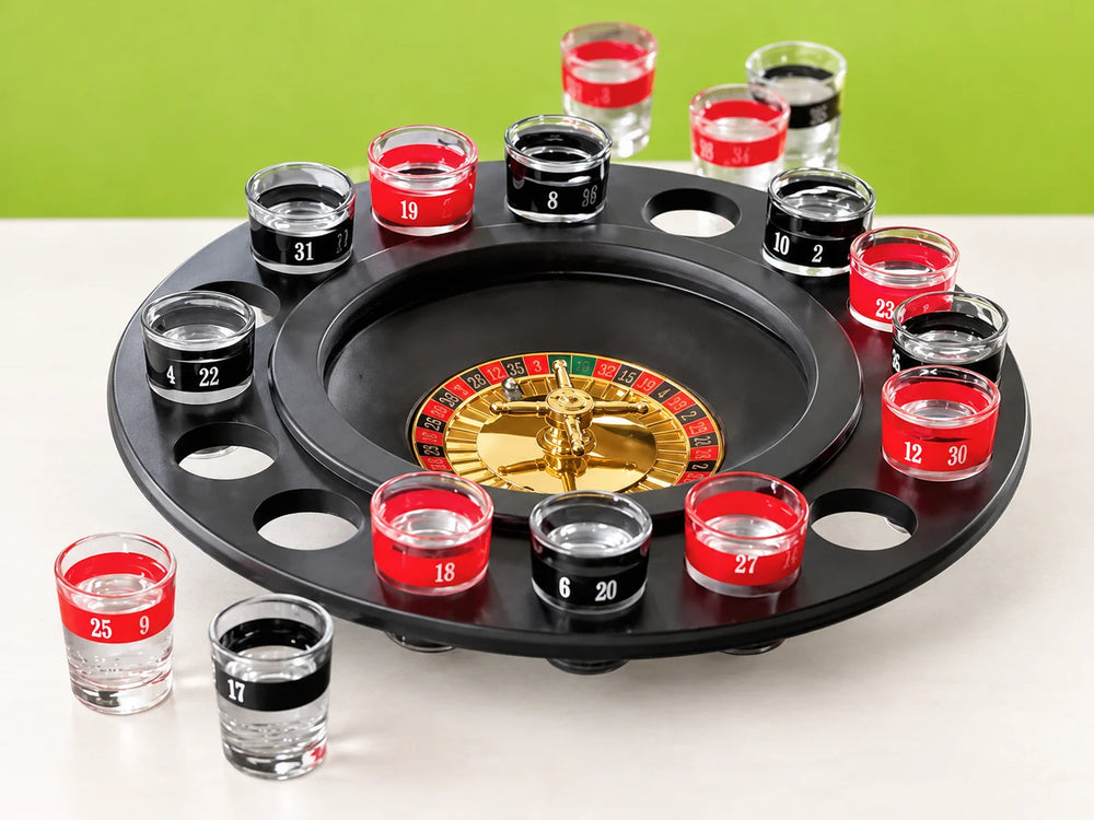 Ruleta con vasos — juego para adultos
