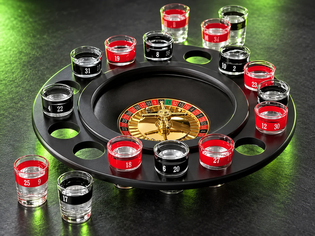 Ruleta con vasos — juego para adultos
